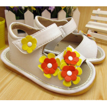 Three Small Flowers Baby Squeaky Sandals